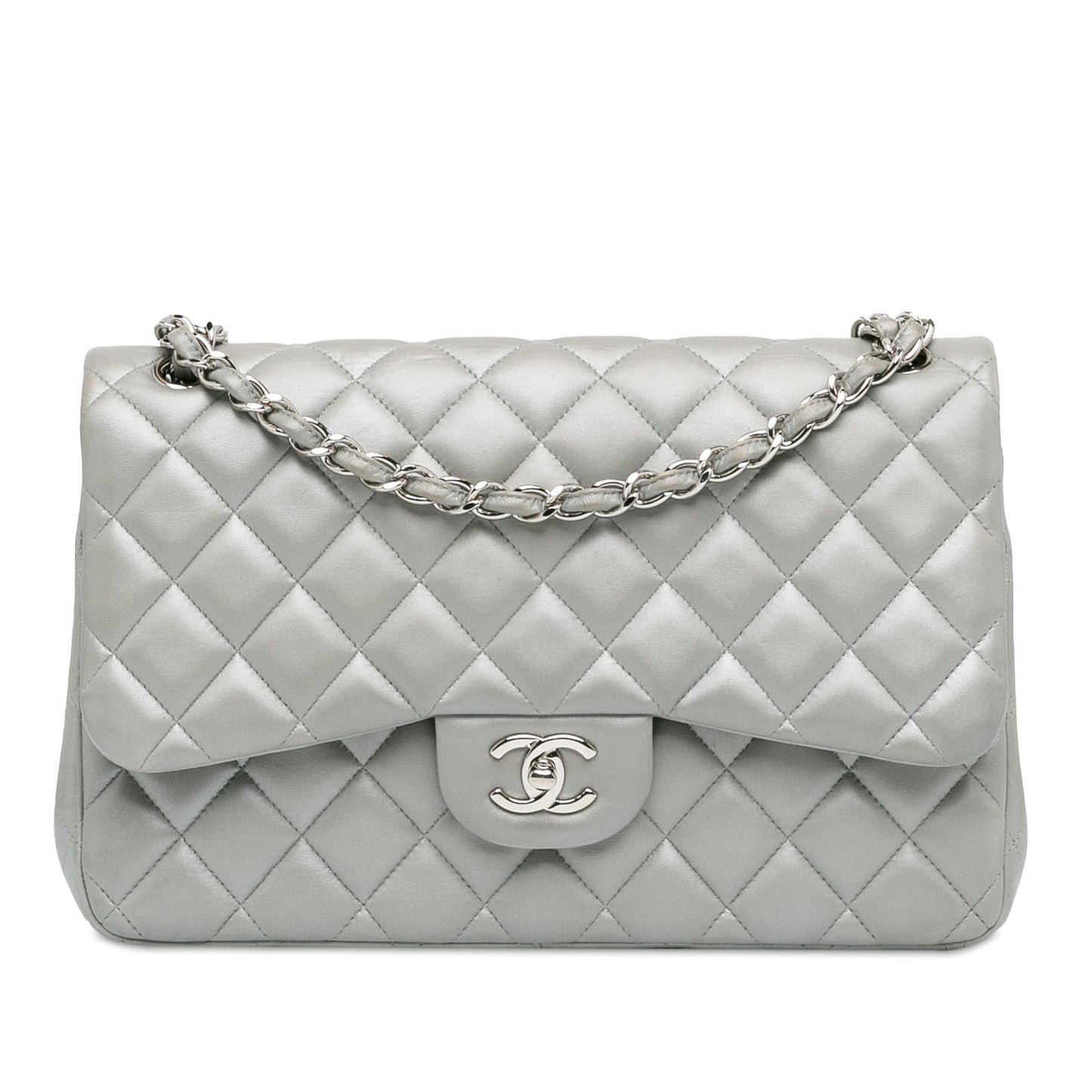 Chanel Jumbo Classic Lambskin Double Flap (SHG-FFE2dS)