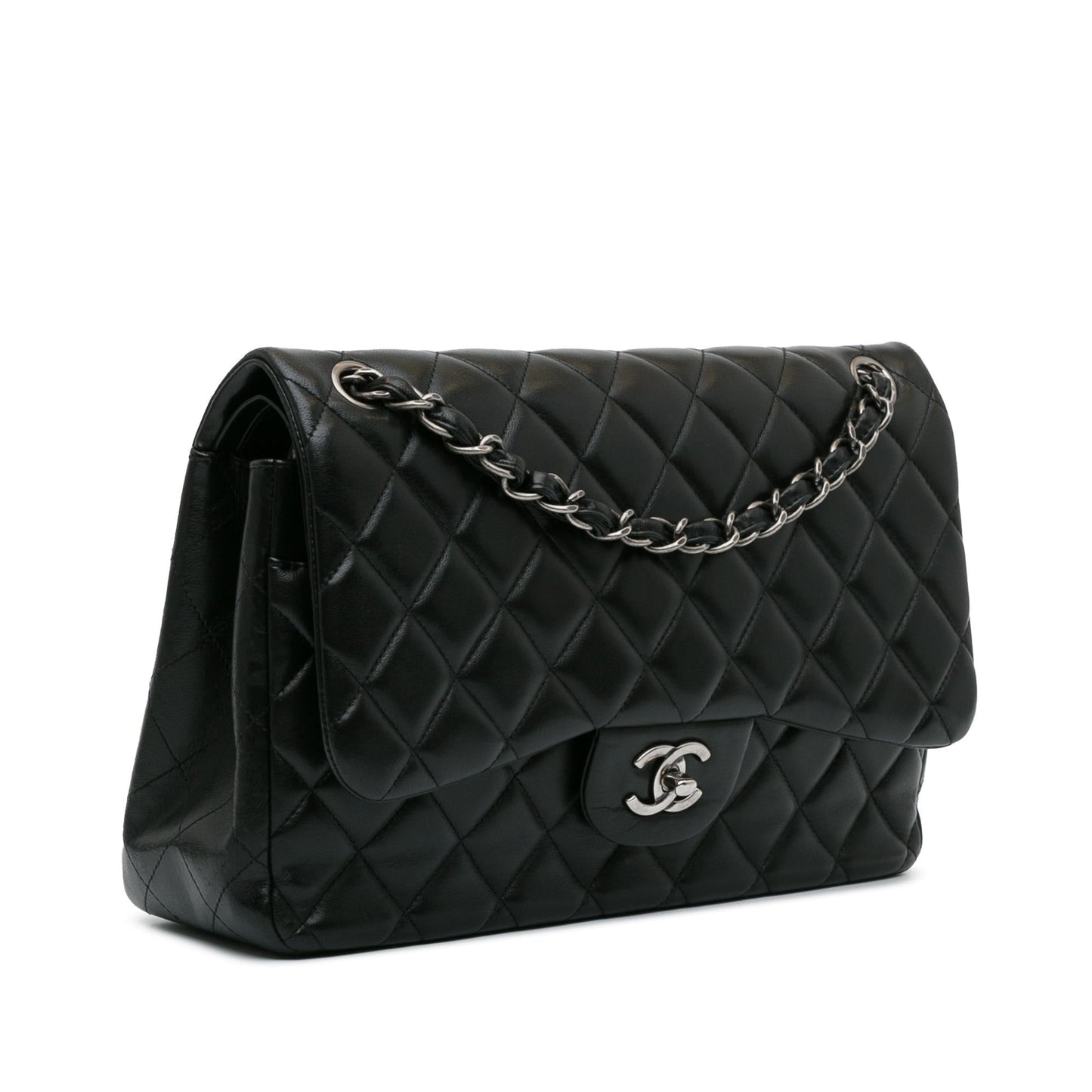 Chanel Jumbo Classic Lambskin Double Flap (SHG-ucgxXa)