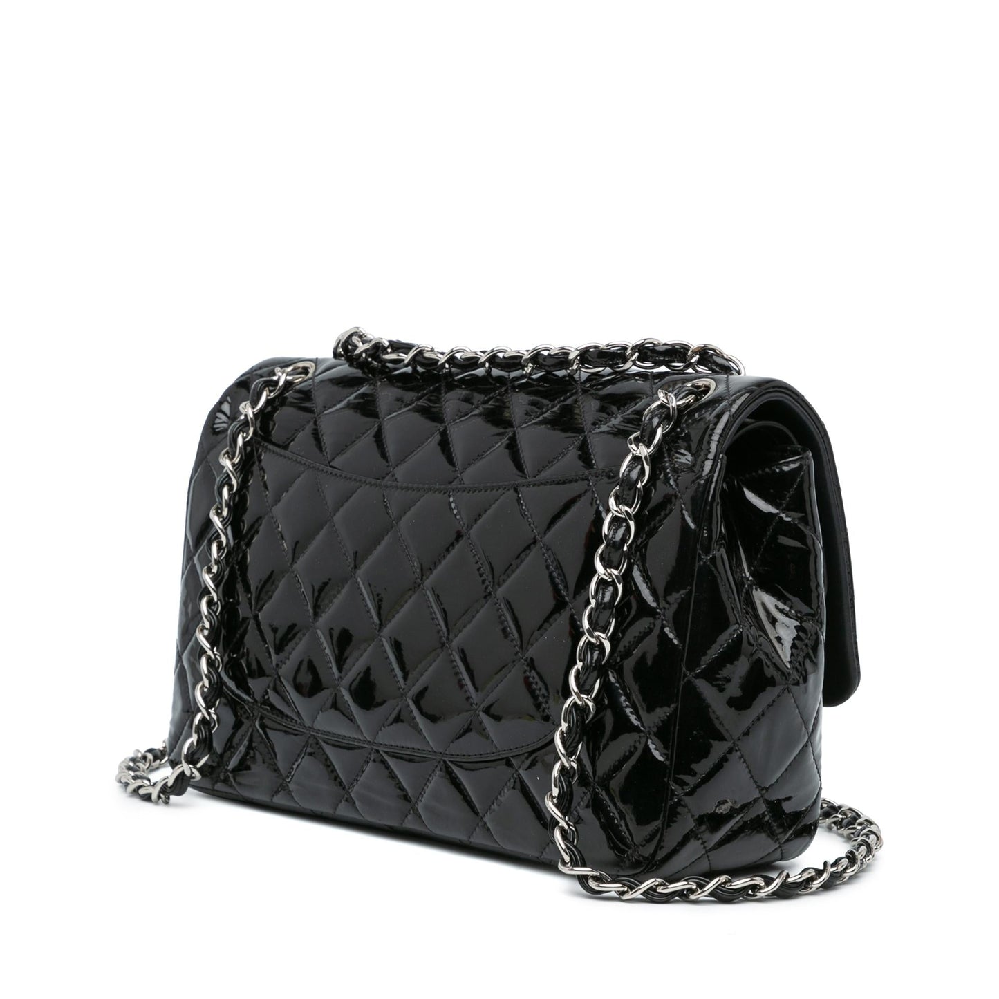 Chanel Jumbo Classic Patent Double Flap (SHG-vKYDDo)