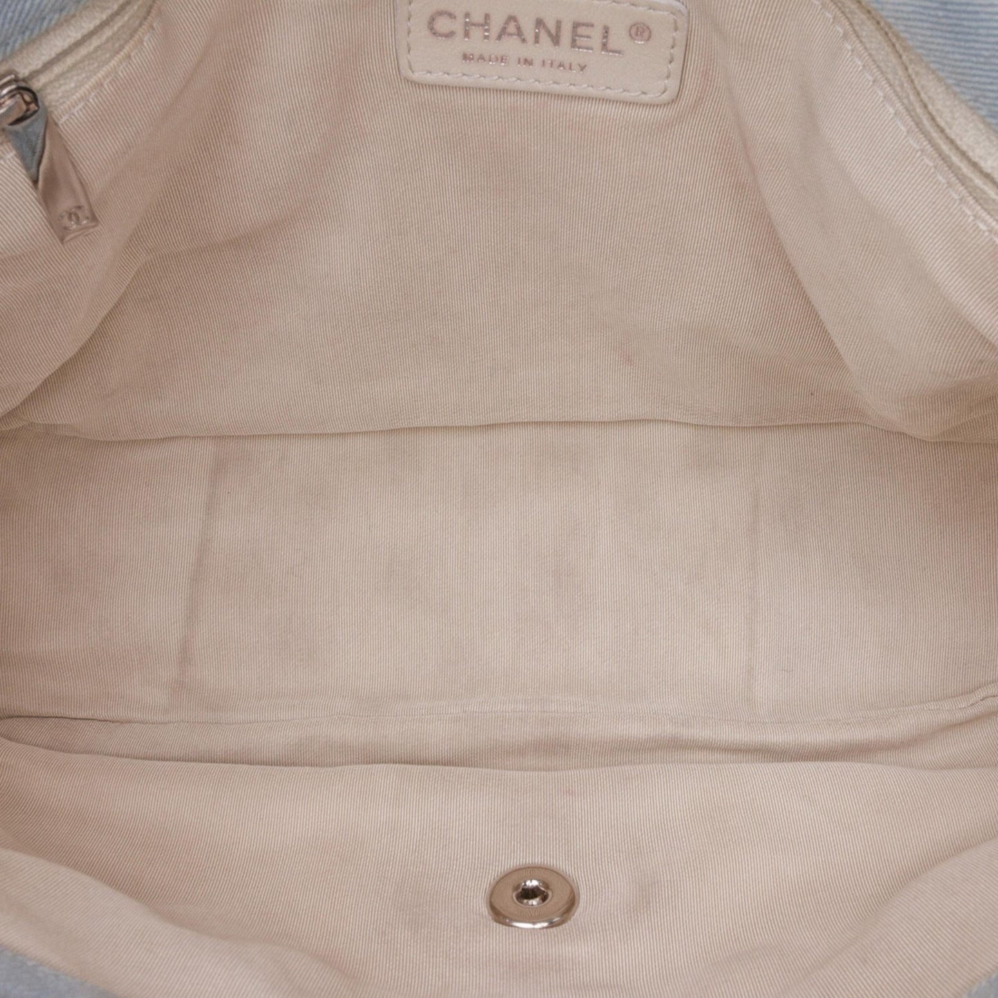 Chanel Jumbo Denim Canebiers Net Flap