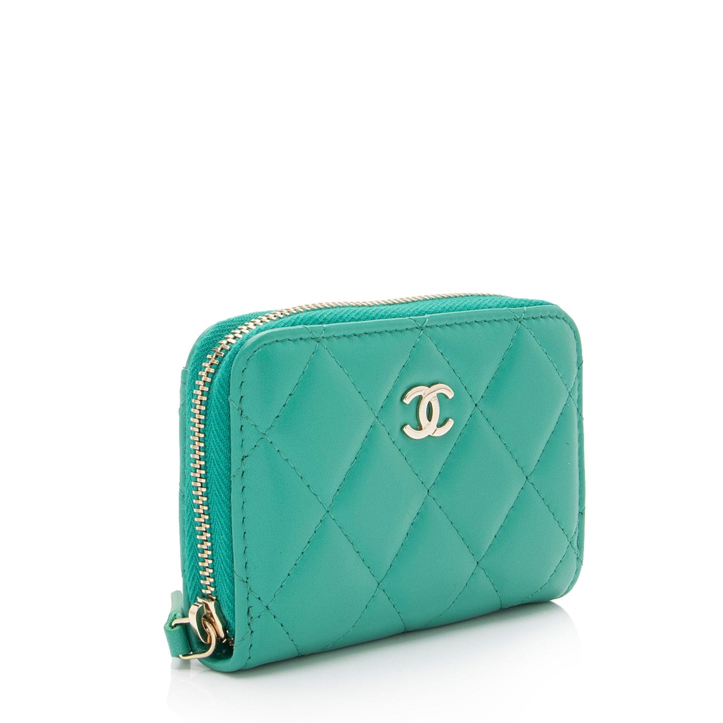 Chanel Lambskin CC Zip Around Card Case (SHF-kPLZP1)