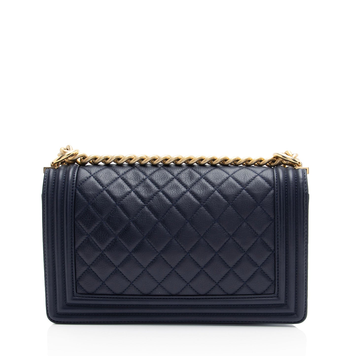 Chanel Lambskin Old Medium Boy Bag (SHF-OdWPxQ)