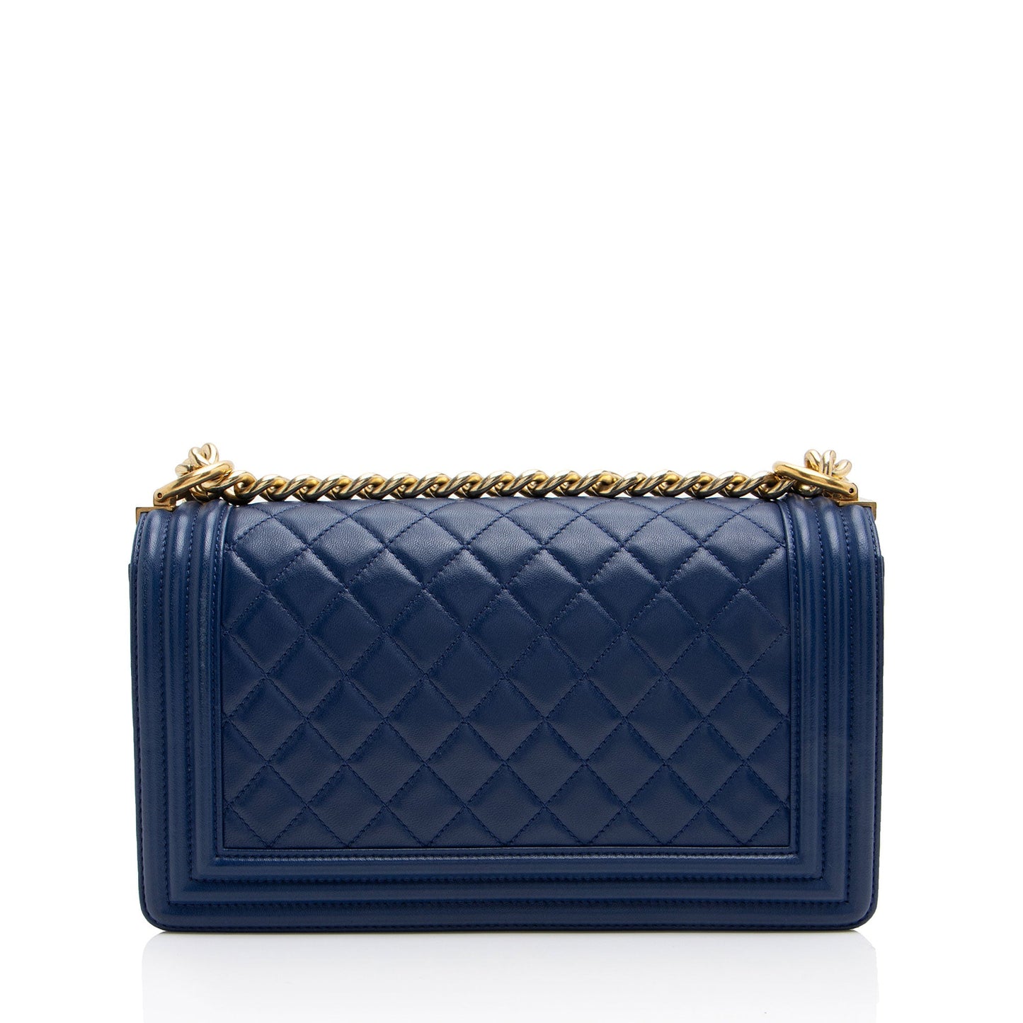 Chanel Lambskin Old Medium Boy Bag (SHF-lx1VjZ)