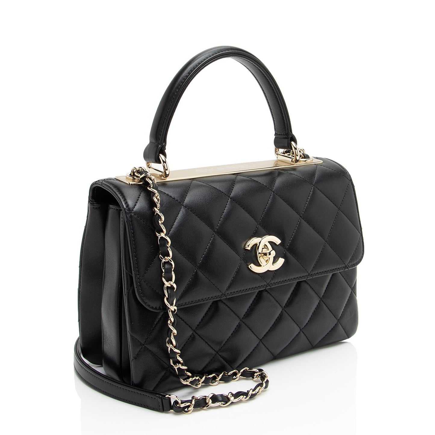 Chanel Lambskin Trendy CC Small Top Handle