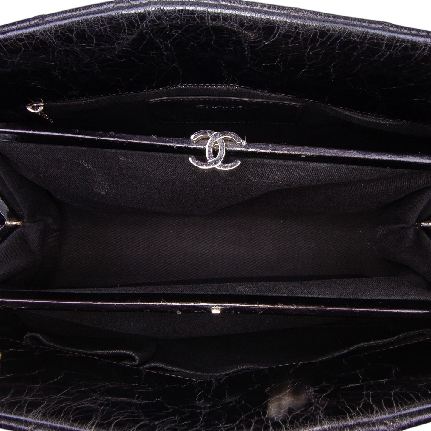 Chanel Large Aged Calfskin Just Mademoiselle Bowling Bag