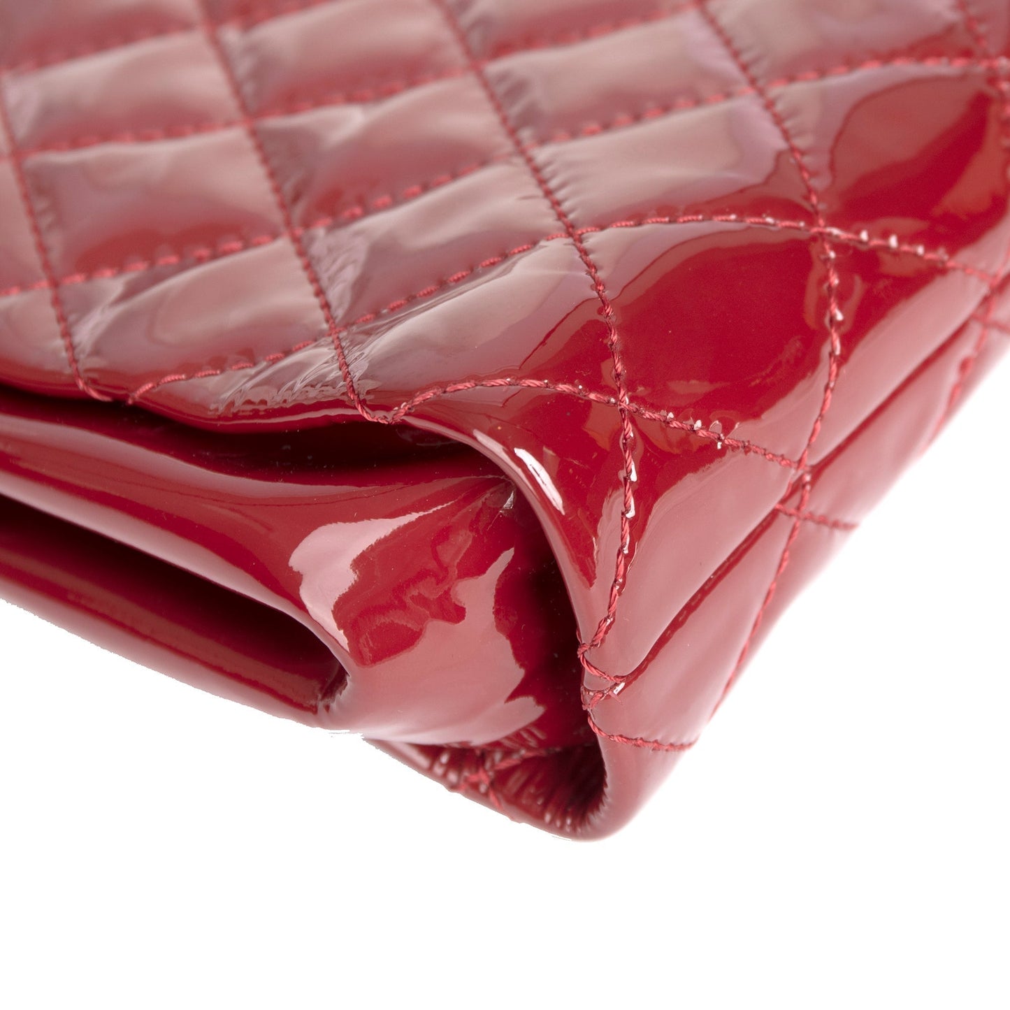Chanel Large Patent Leather Timeless CC Frame Clutch