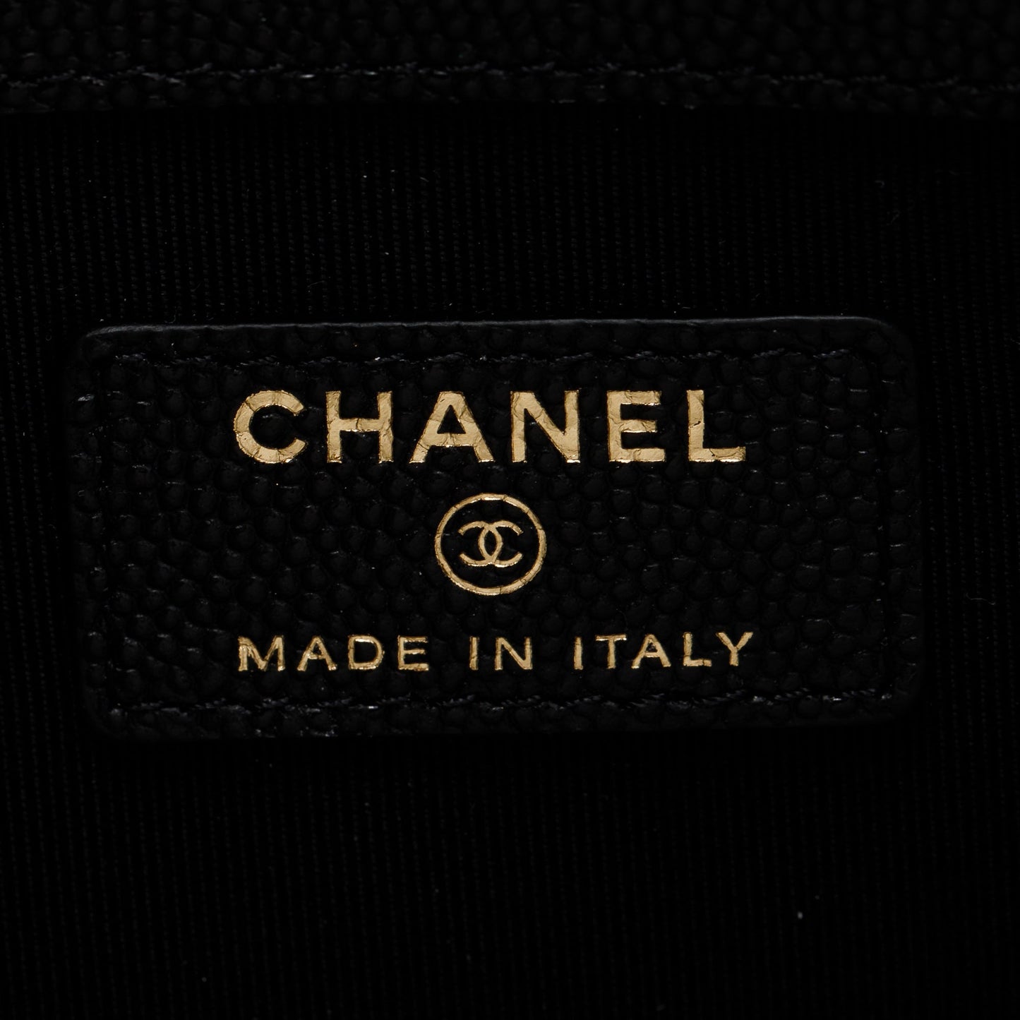 Chanel Large Quilted Caviar Leather O-Case Clutch
