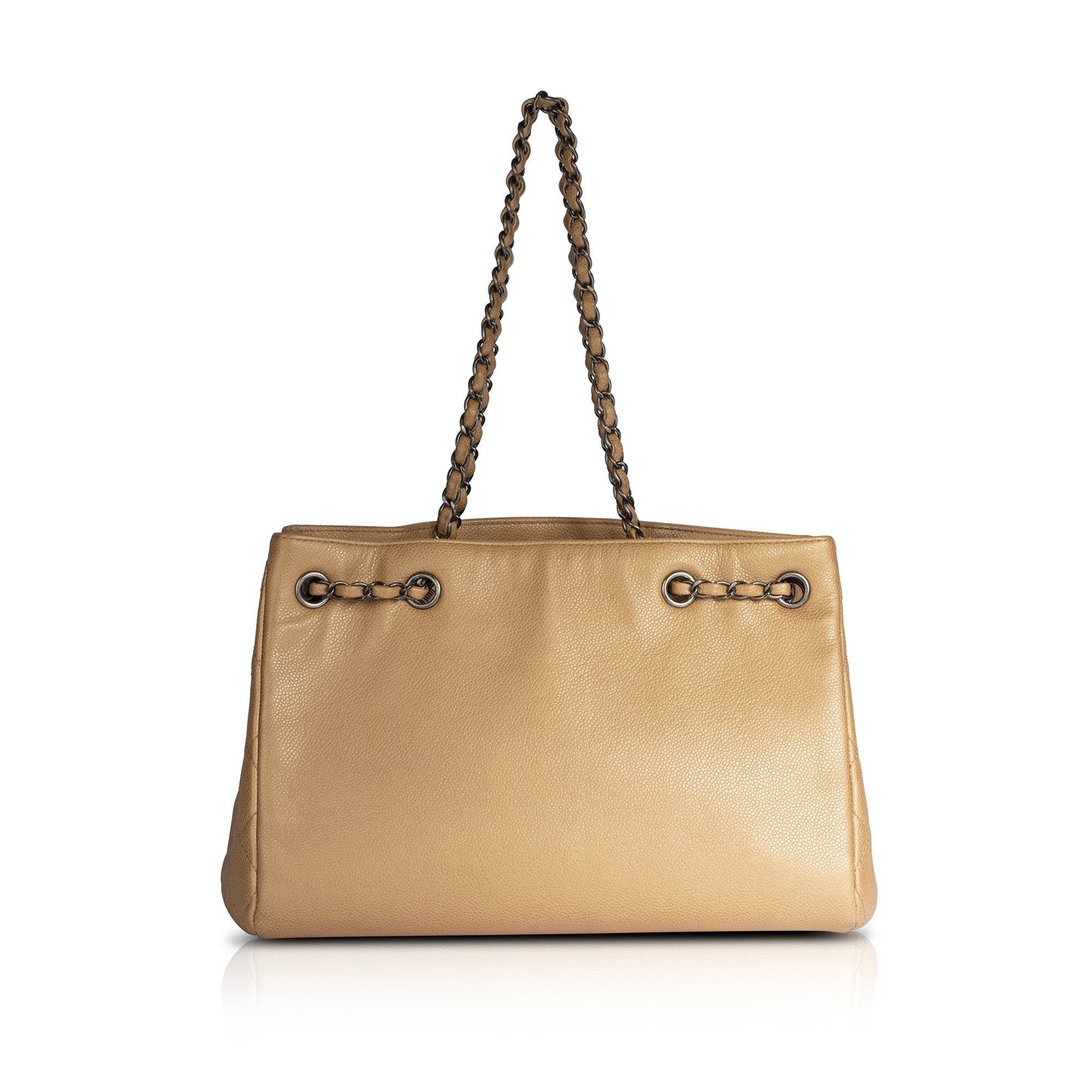 Chanel Large Woven Chain Shopping Tote