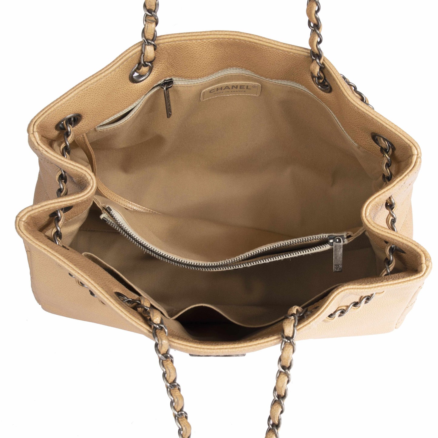 Chanel Large Woven Chain Shopping Tote