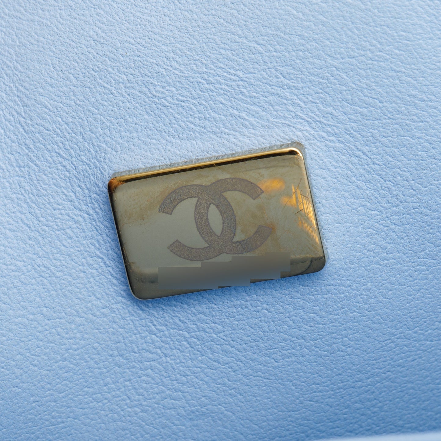 Chanel Light Blue Quilted Caviar Leather Classic Medium Double Flap Bag
