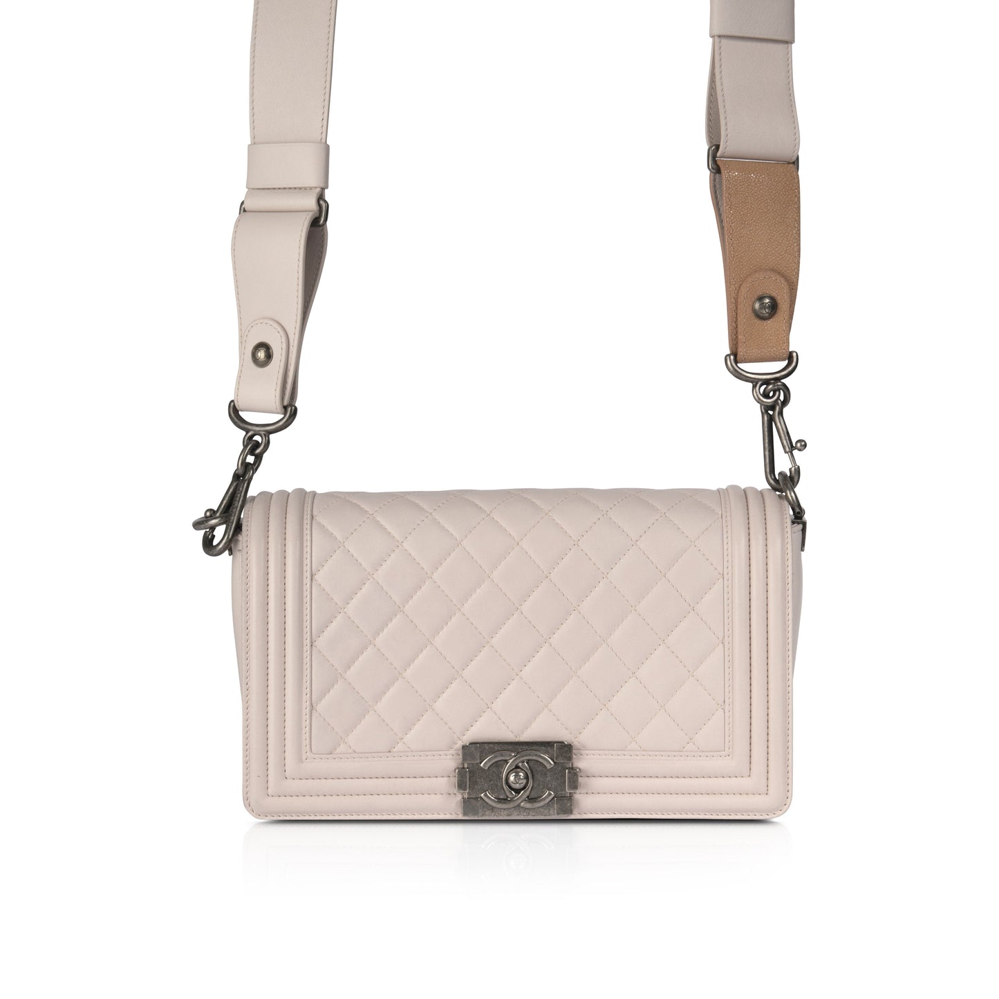 Chanel Light Pink Medium Boy Bag