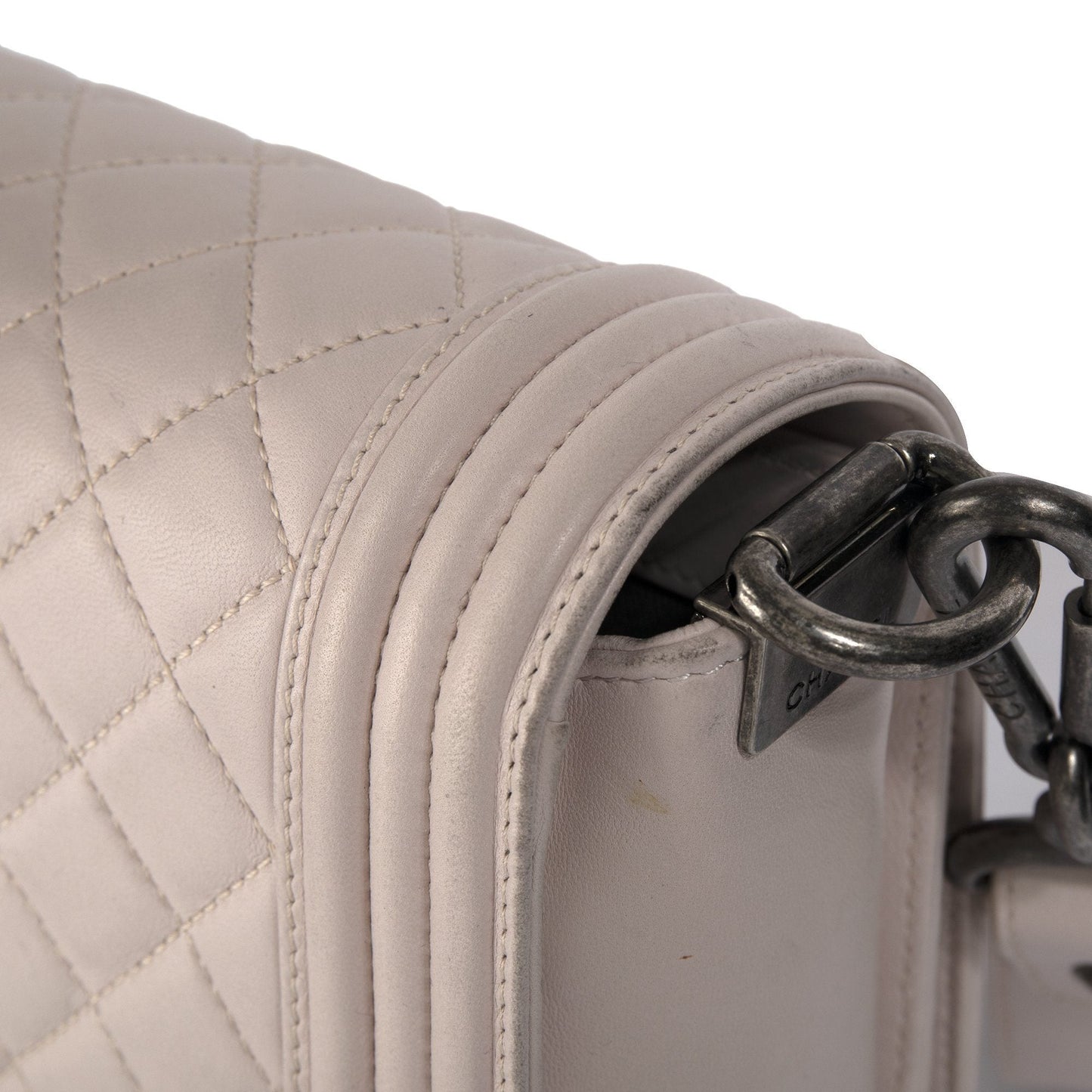 Chanel Light Pink Medium Boy Bag