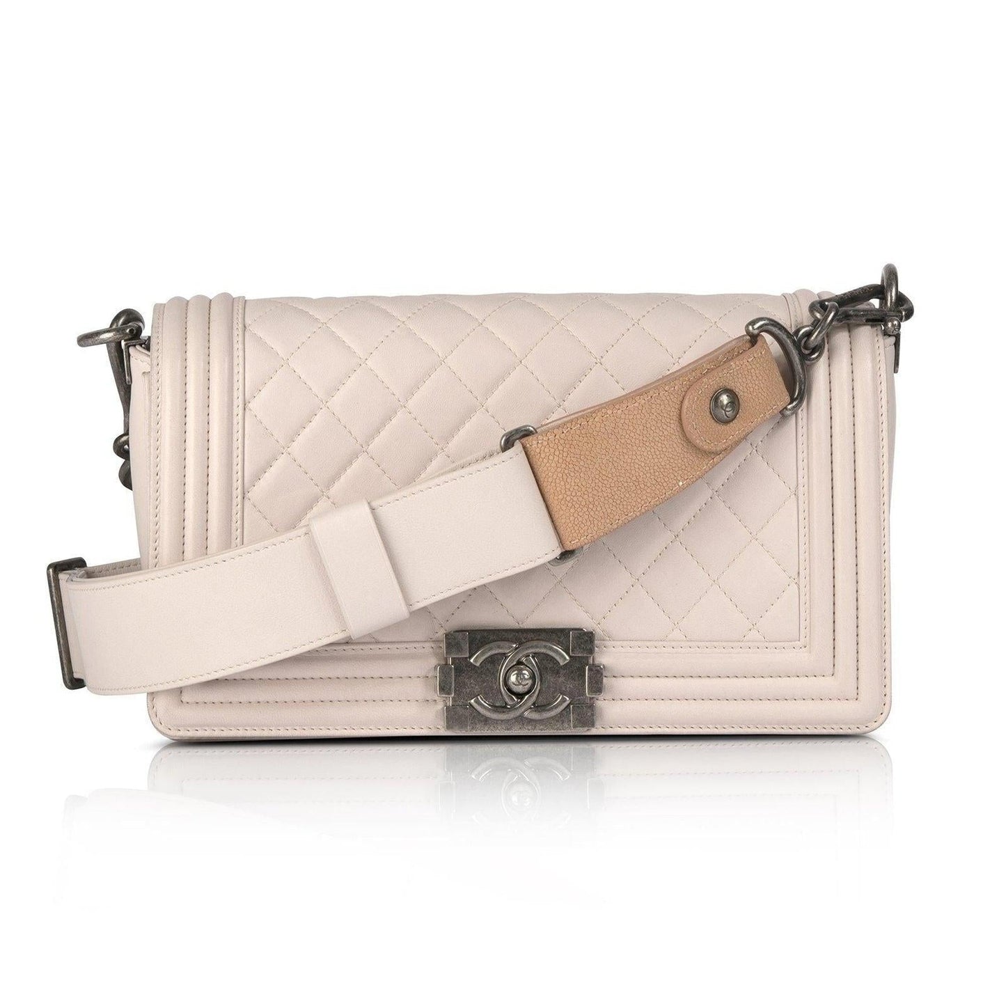 Chanel Light Pink Medium Boy Bag