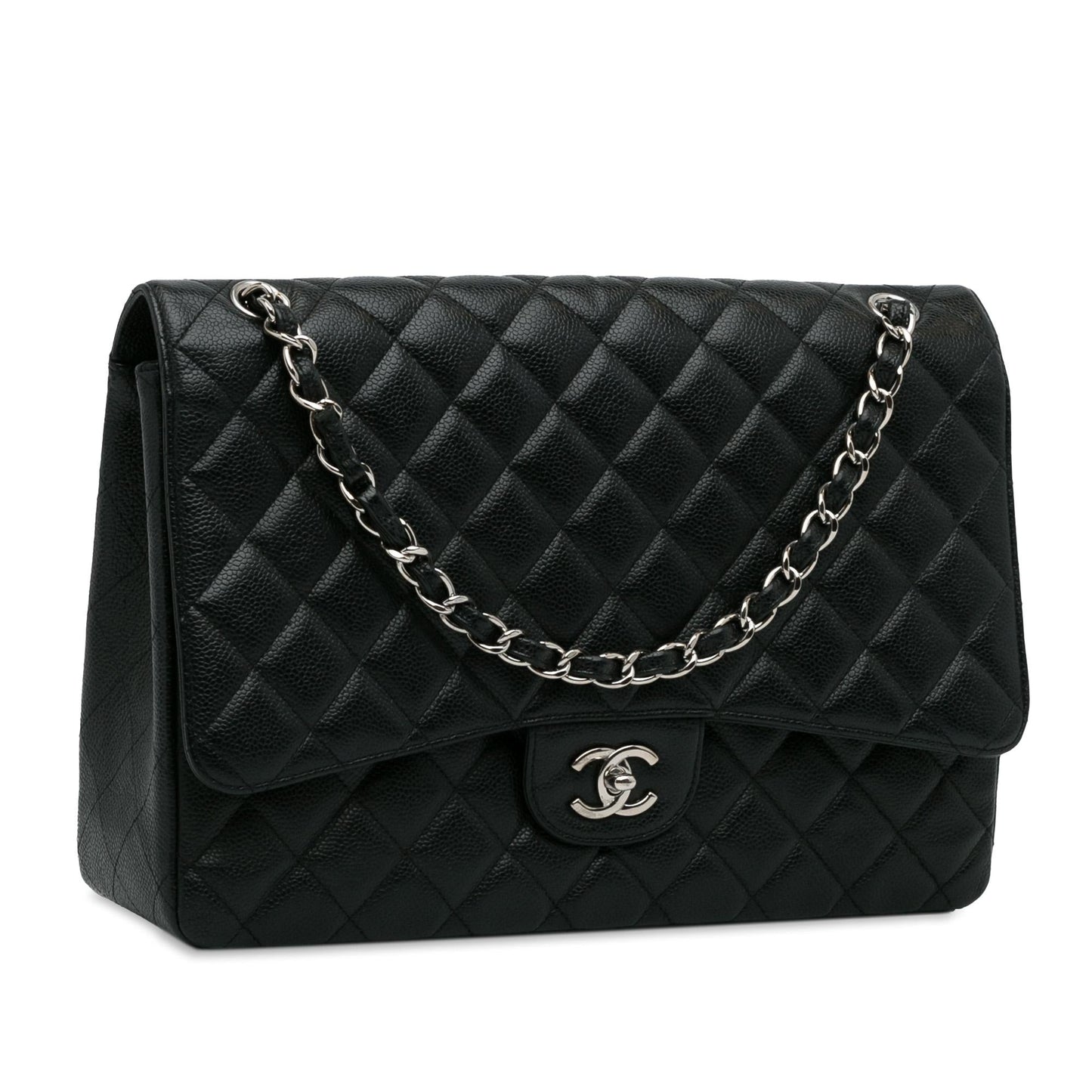 Chanel Maxi Classic Caviar Single Flap (SHG-QSdaKq)