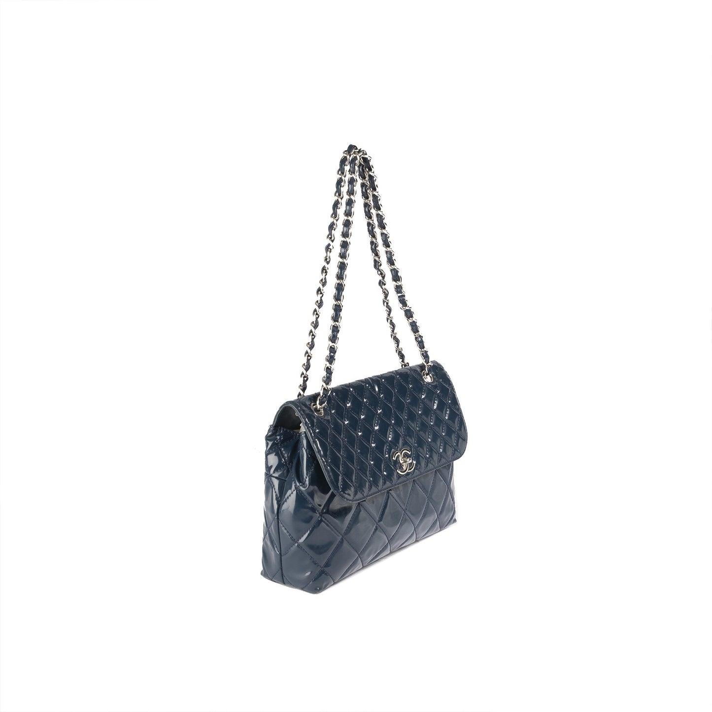 Chanel Maxi In The Business Patent Flap Bag