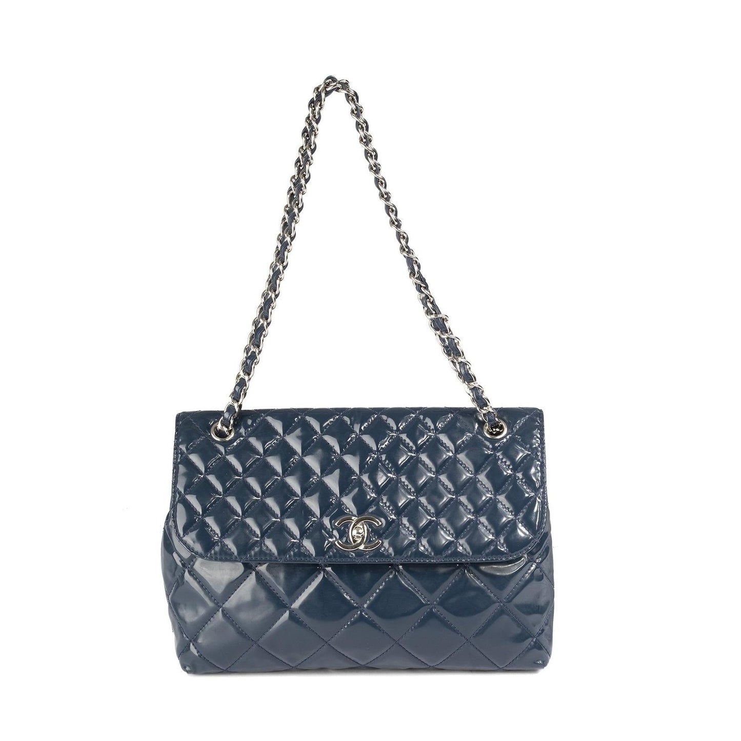 Chanel Maxi In The Business Patent Flap Bag