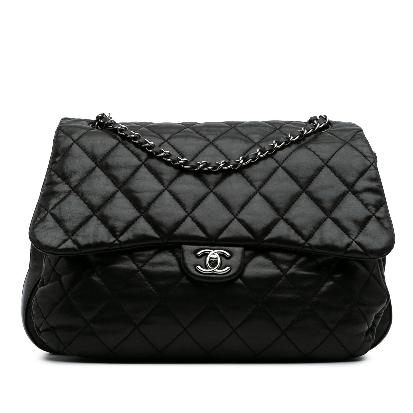 Chanel Maxi Quilted Lambskin 3 Flap
