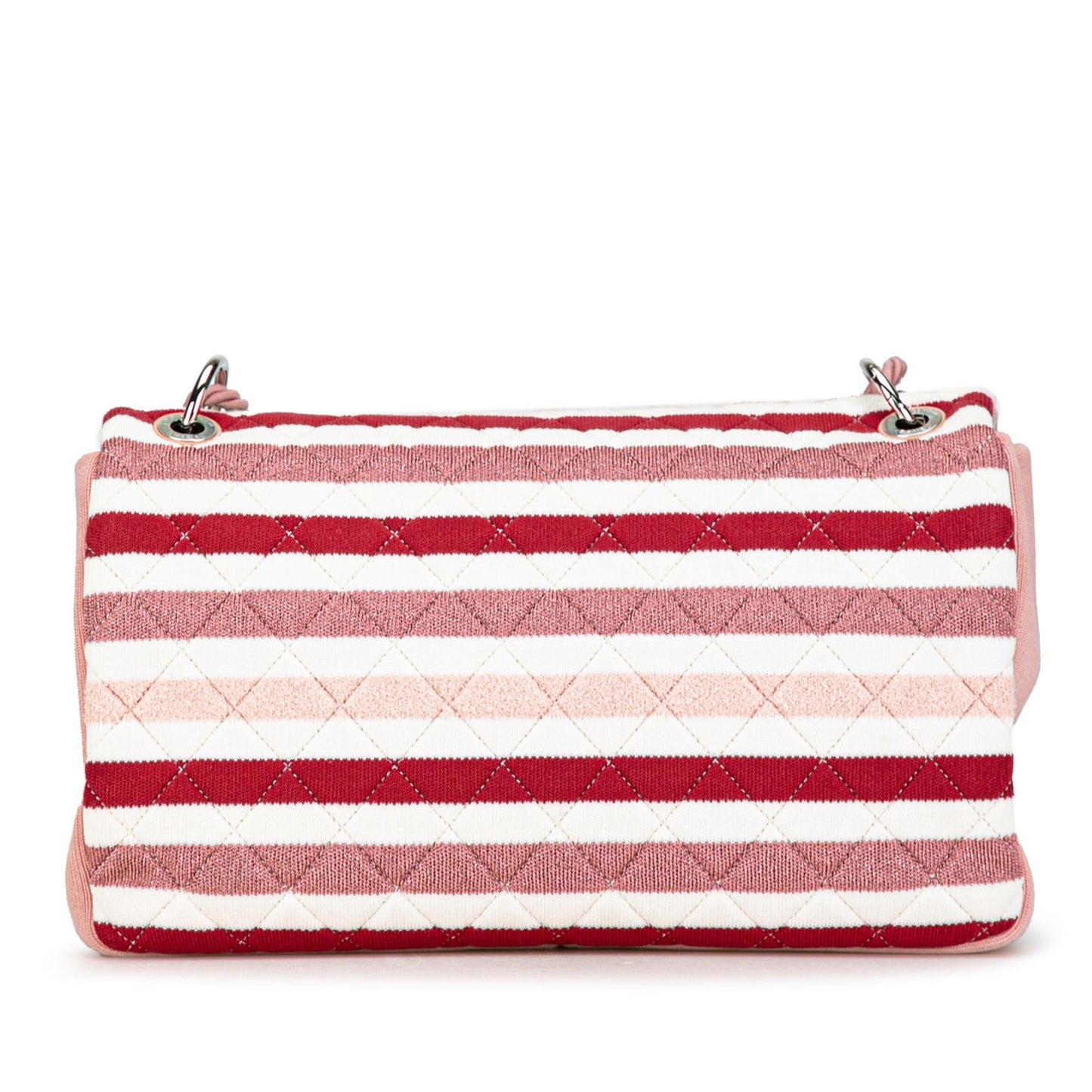 Chanel Maxi Stripe Jersey Felt and Rope Flap (SHG-Zvi1g1)