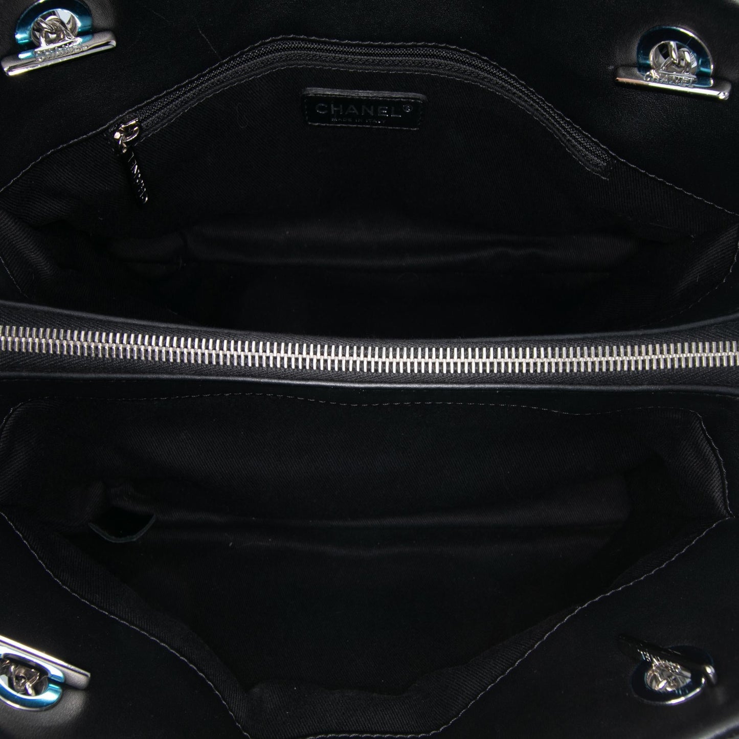 Chanel Medium CC Patent Soft Shopper Tote
