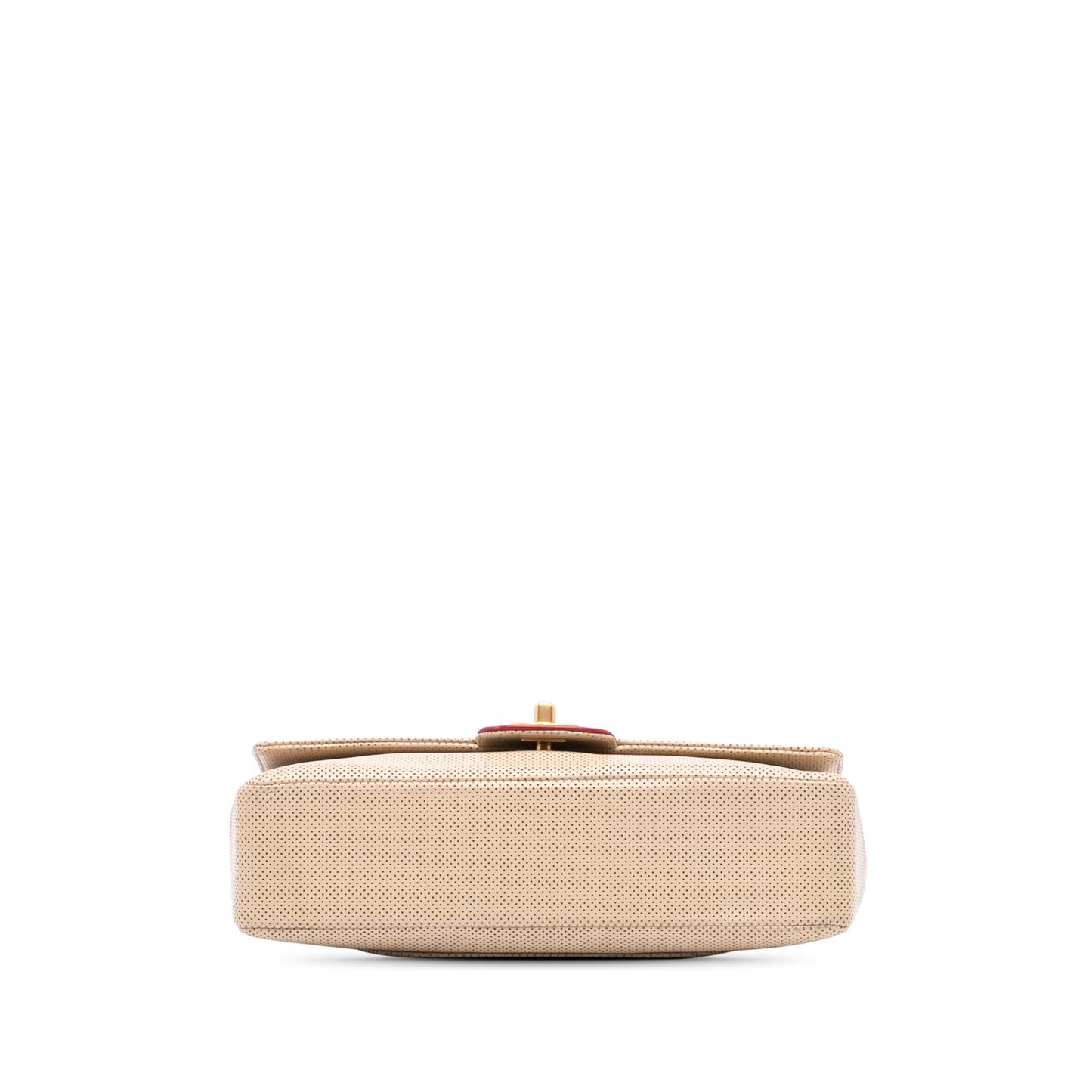 Chanel Medium CC Perforated Calfskin Single Flap