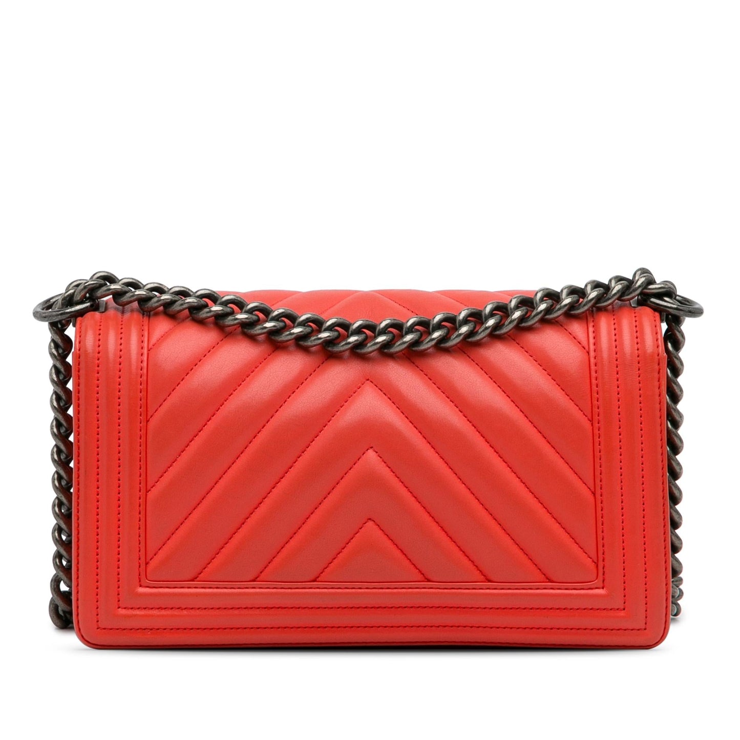 Chanel Medium Calfskin Chevron Boy Flap