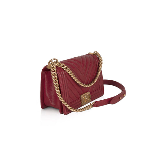 Chanel Medium Chevron Boy Bag