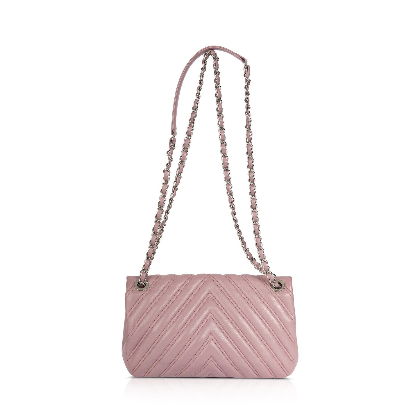 Chanel Medium Chevron Double Stitch Single Flap Bag
