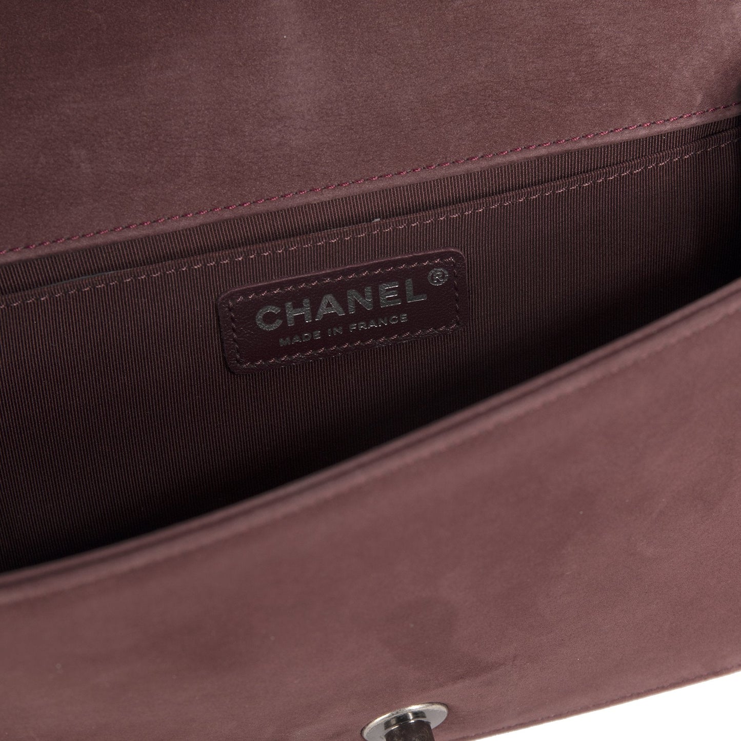 Chanel Medium Chevron Nubuck Boy Bag