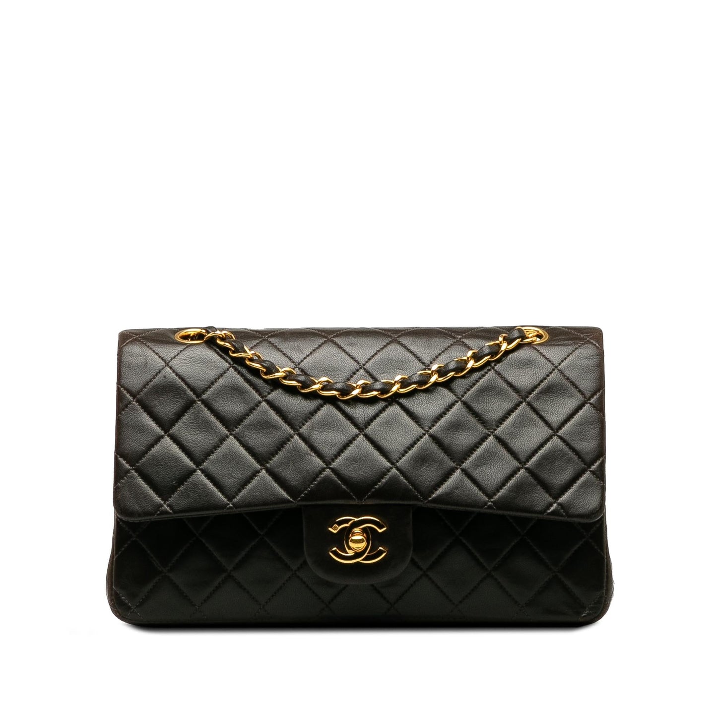 Chanel Medium Classic Lambskin Double Flap (SHG-kZvYcH)