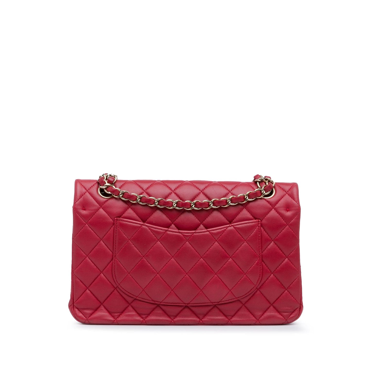 Chanel Medium Classic Lambskin Double Flap (SHG-oRuT74)