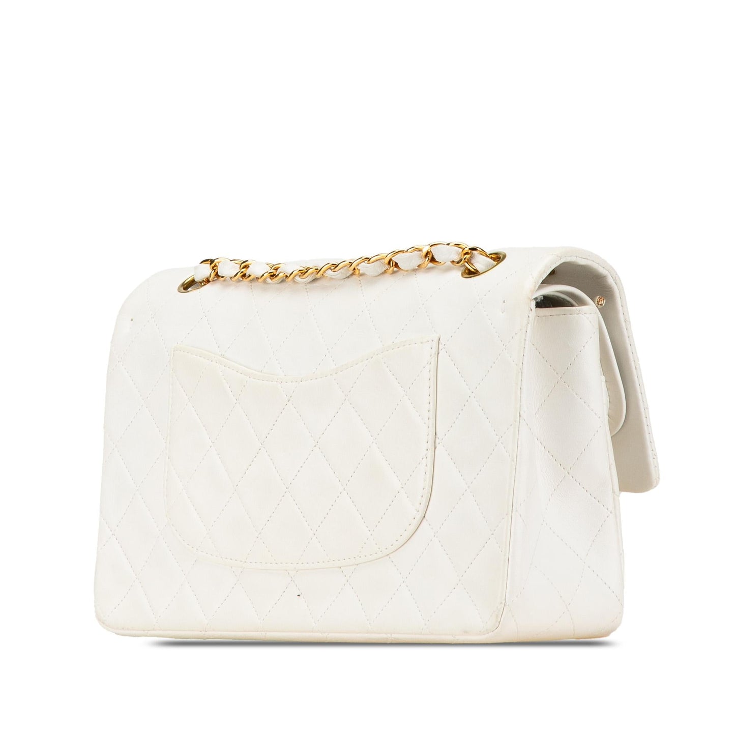 Chanel Medium Classic Lambskin Double Flap (SHG-xjMT3Y)