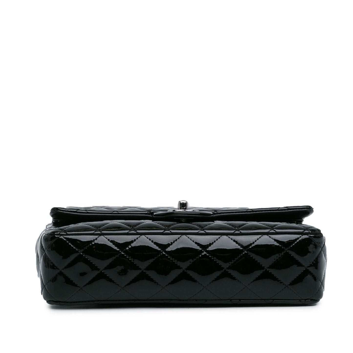 Chanel Medium Classic Patent Double Flap (SHG-BrQGTp)