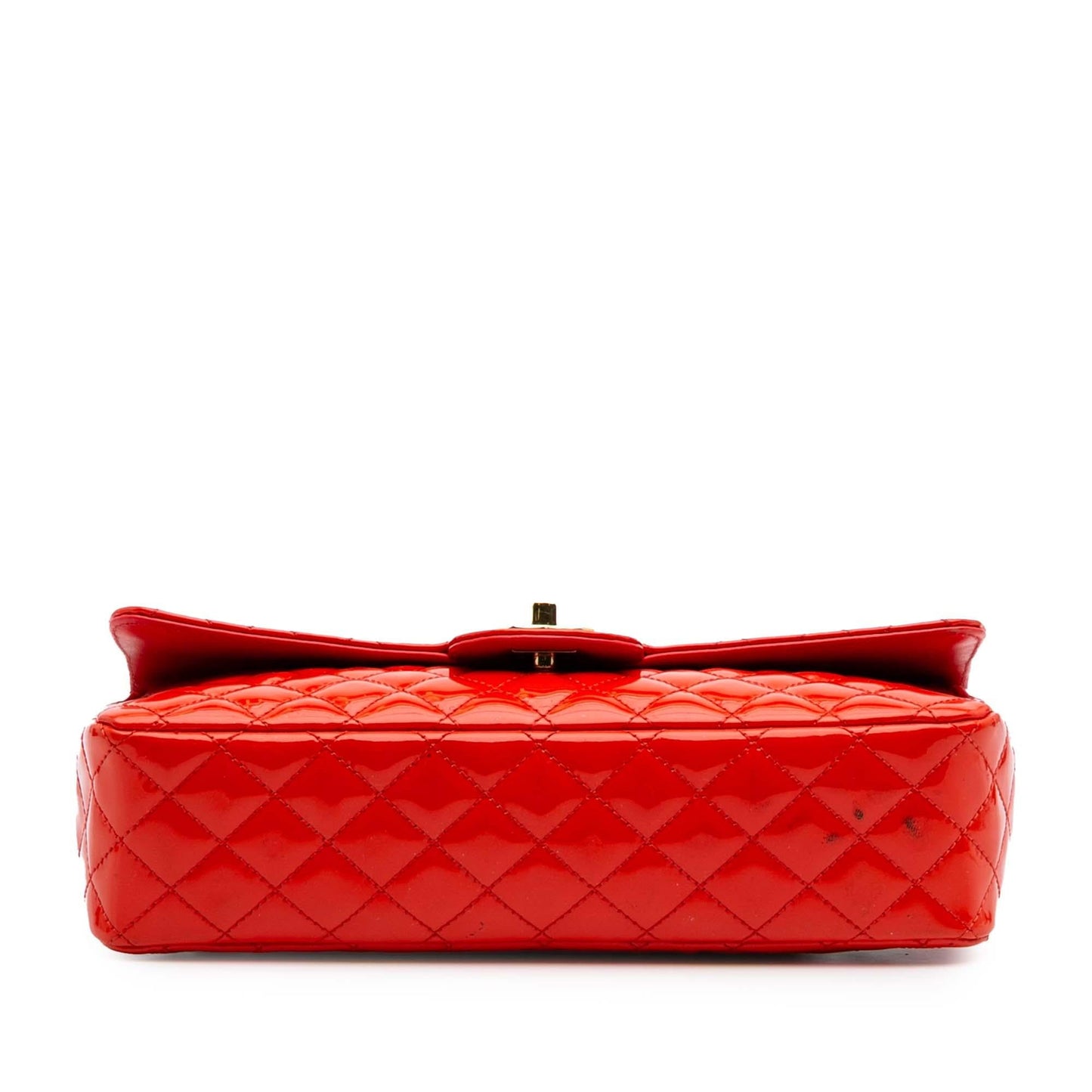 Chanel Medium Classic Patent Valentines Heart Charms Single Flap