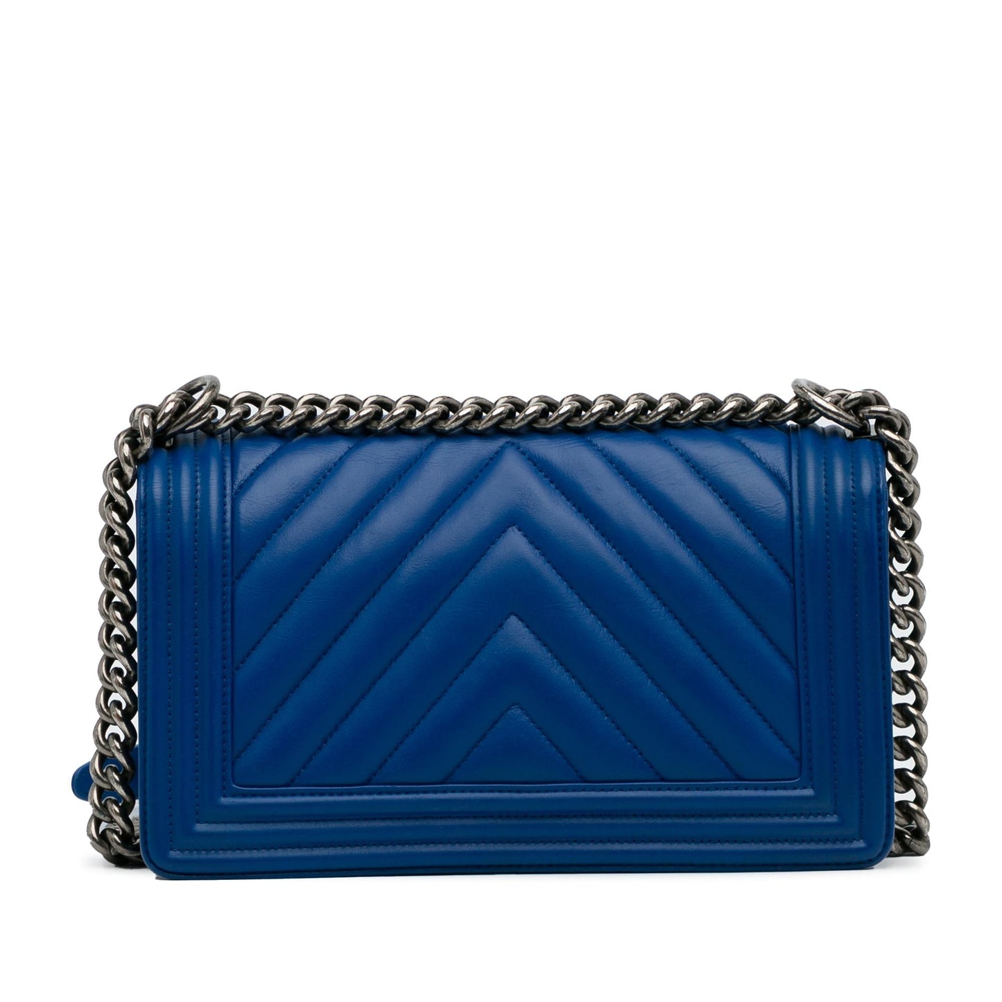 Chanel Medium Lambskin Chevron Boy Flap