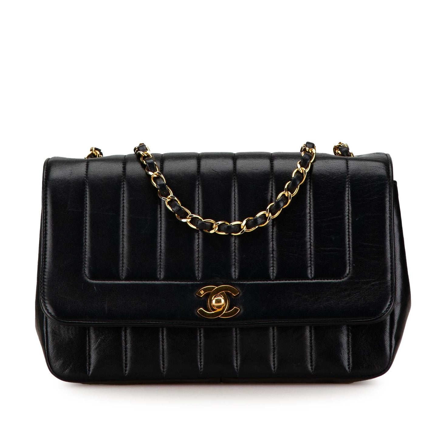 Chanel Medium Lambskin Vertical Border Flap (SHG-t5P50W)