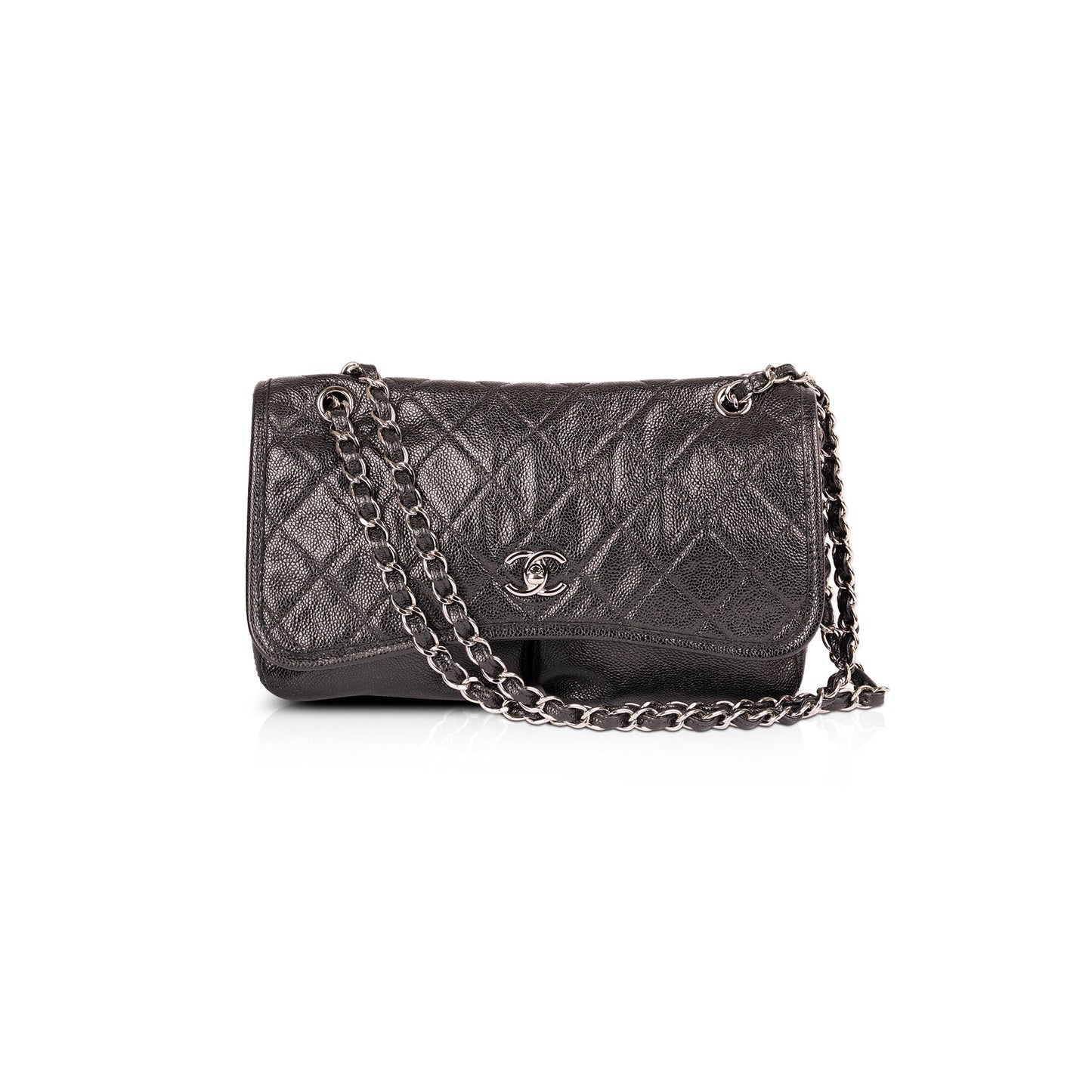 Chanel Medium Natural Beauty Split Pocket Flap Bag
