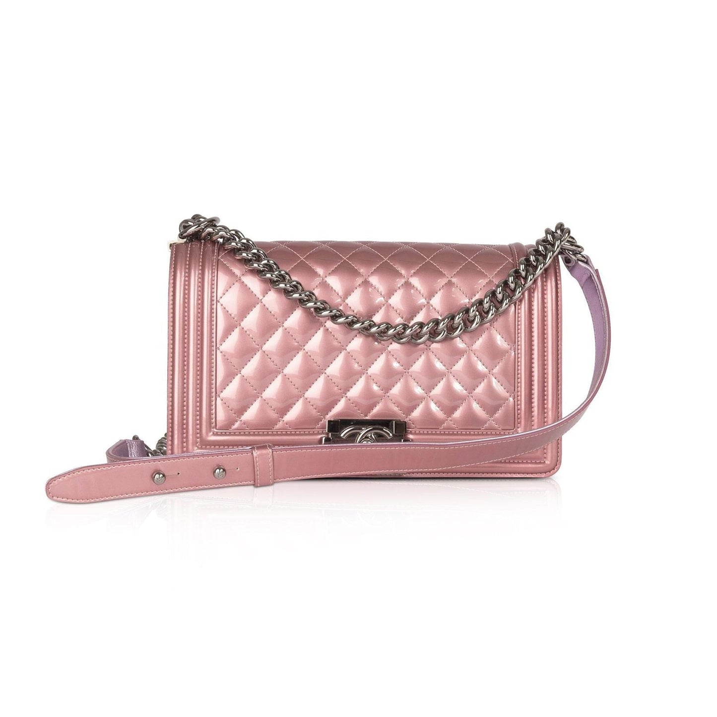 Chanel Medium Patent Boy Bag