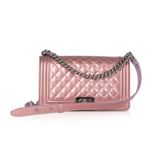 Chanel Medium Patent Boy Bag