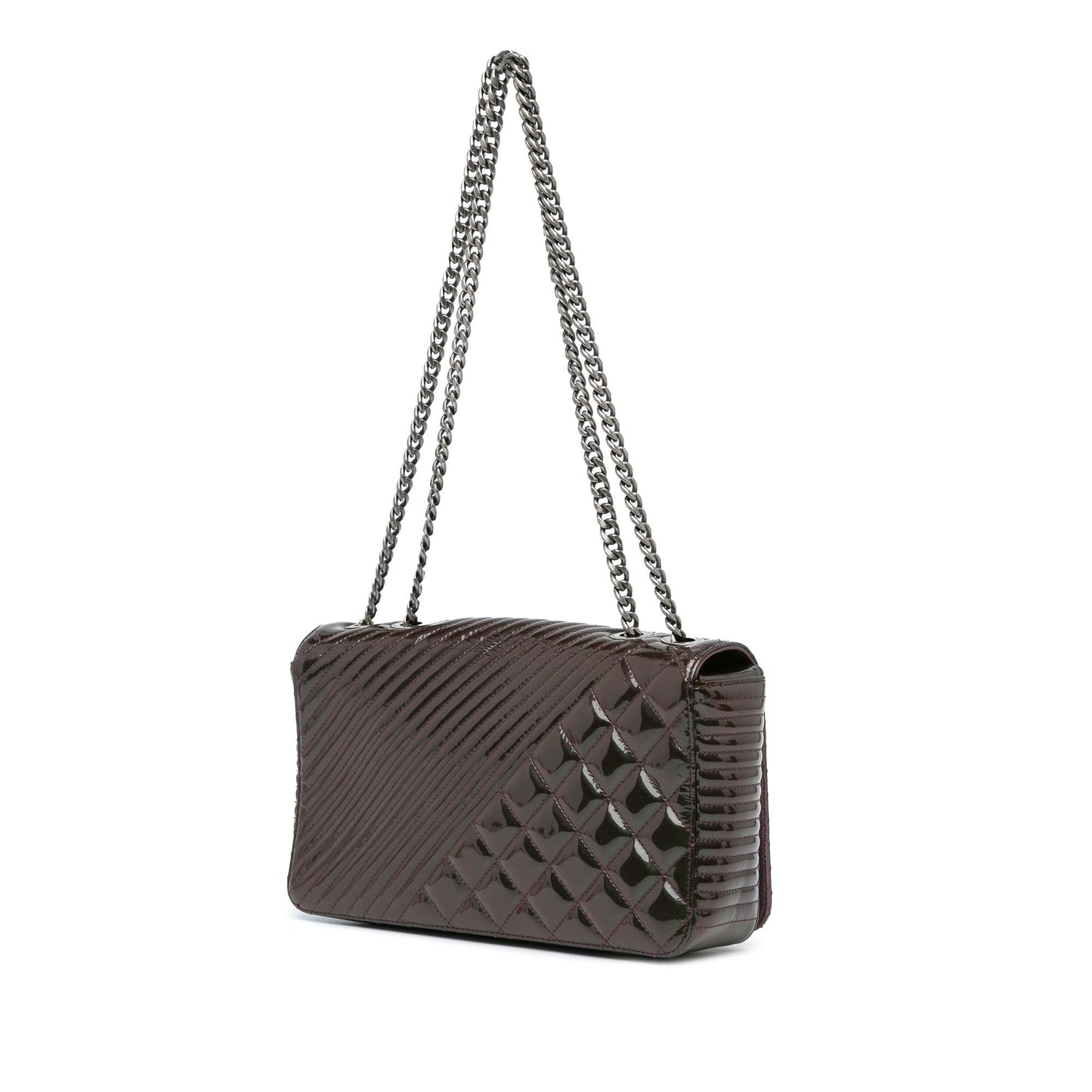 Chanel Medium Patent Coco Boy Flap (SHG-YE0eQ6)