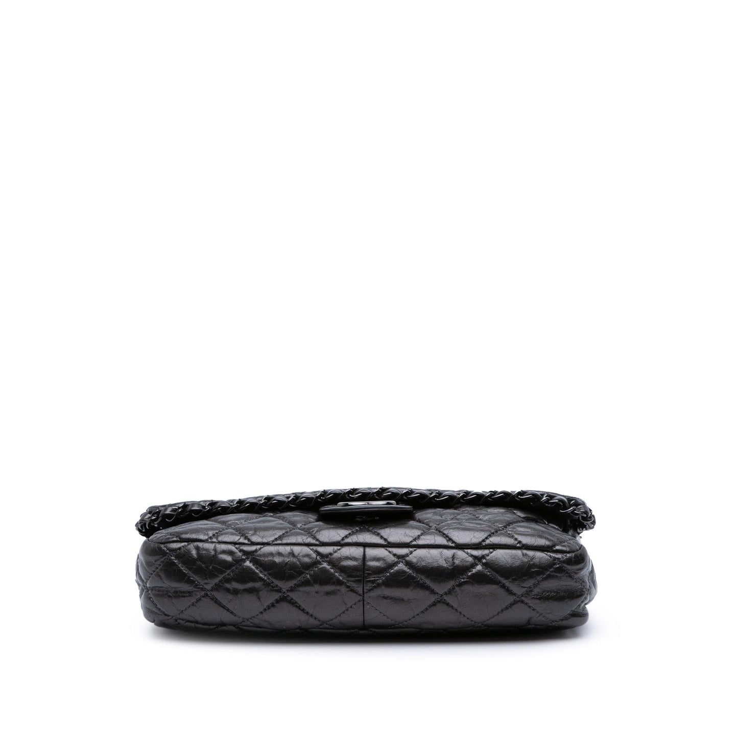 Chanel Medium Quilted Metallic Aged Calfskin Chain Me Flap