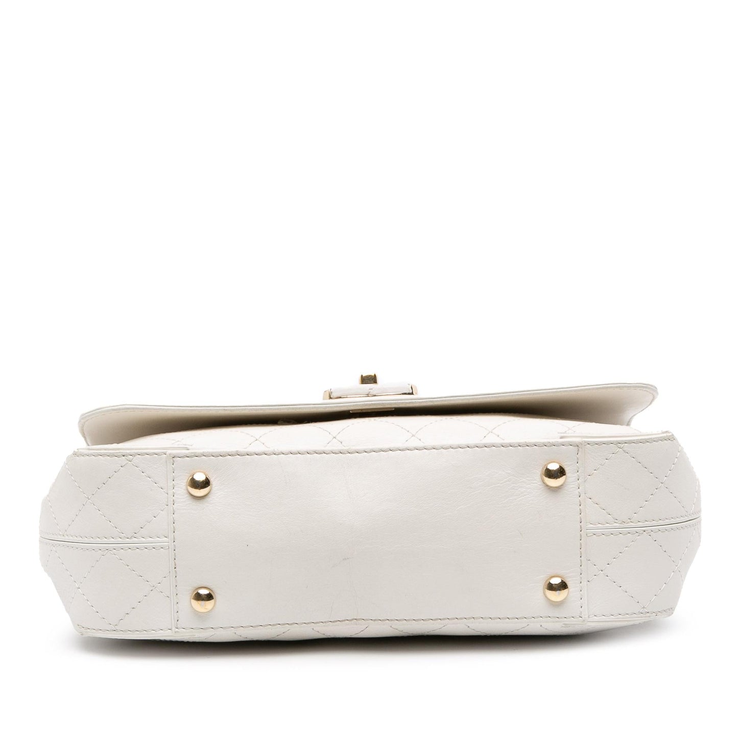 Chanel Medium Stitched Calfskin Covered CC Flap