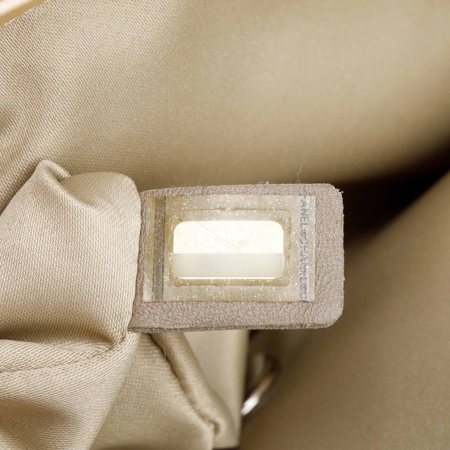 Chanel Metallic Beige Ultimate Stitch Calfskin Leather Flap Bag