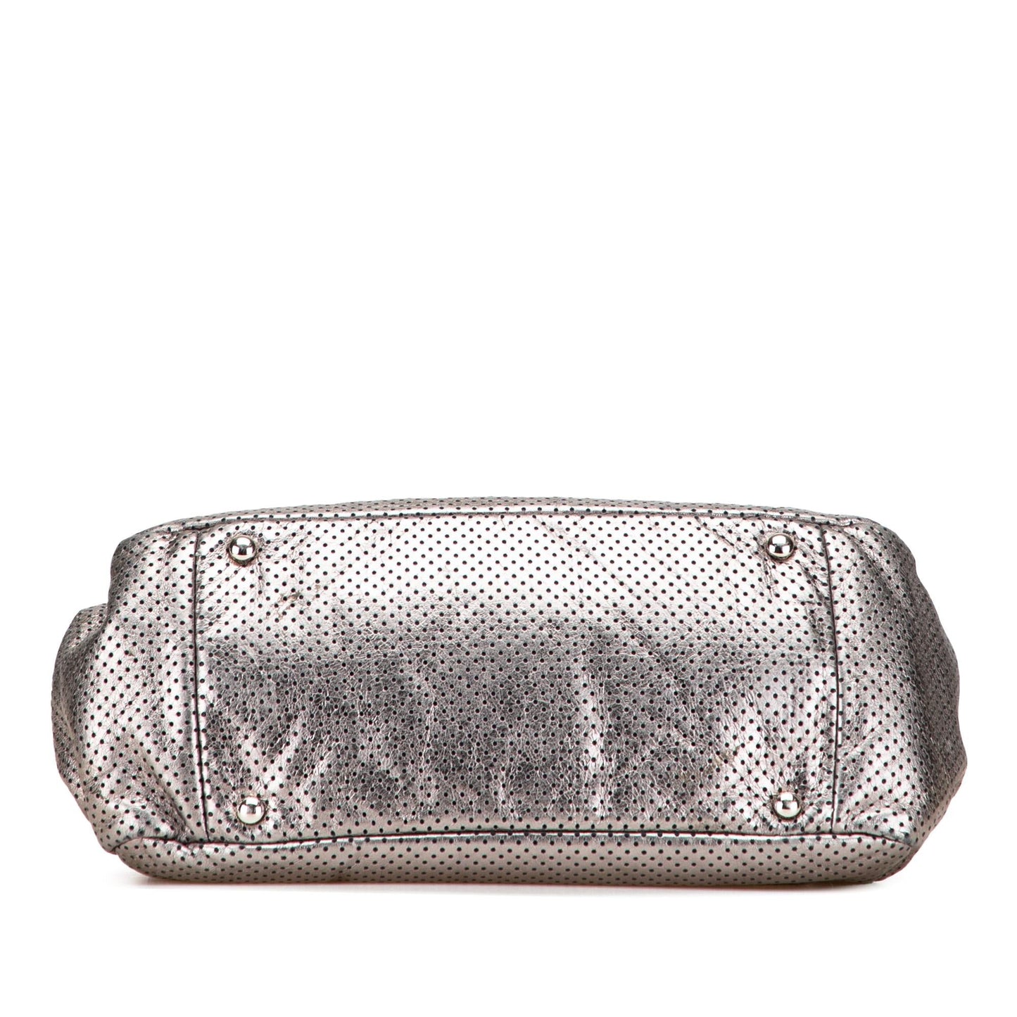 Chanel Metallic Perforated Calfskin Drill Accordion Flap