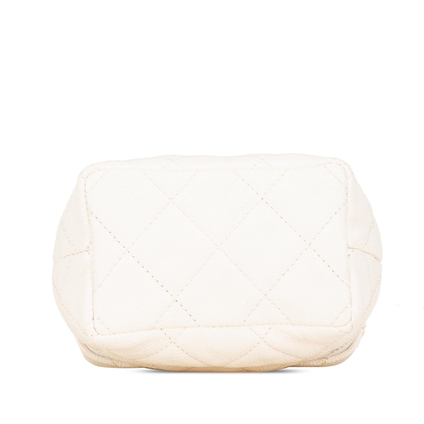 Chanel Mini Caviar Chain Zip Around Vanity Case
