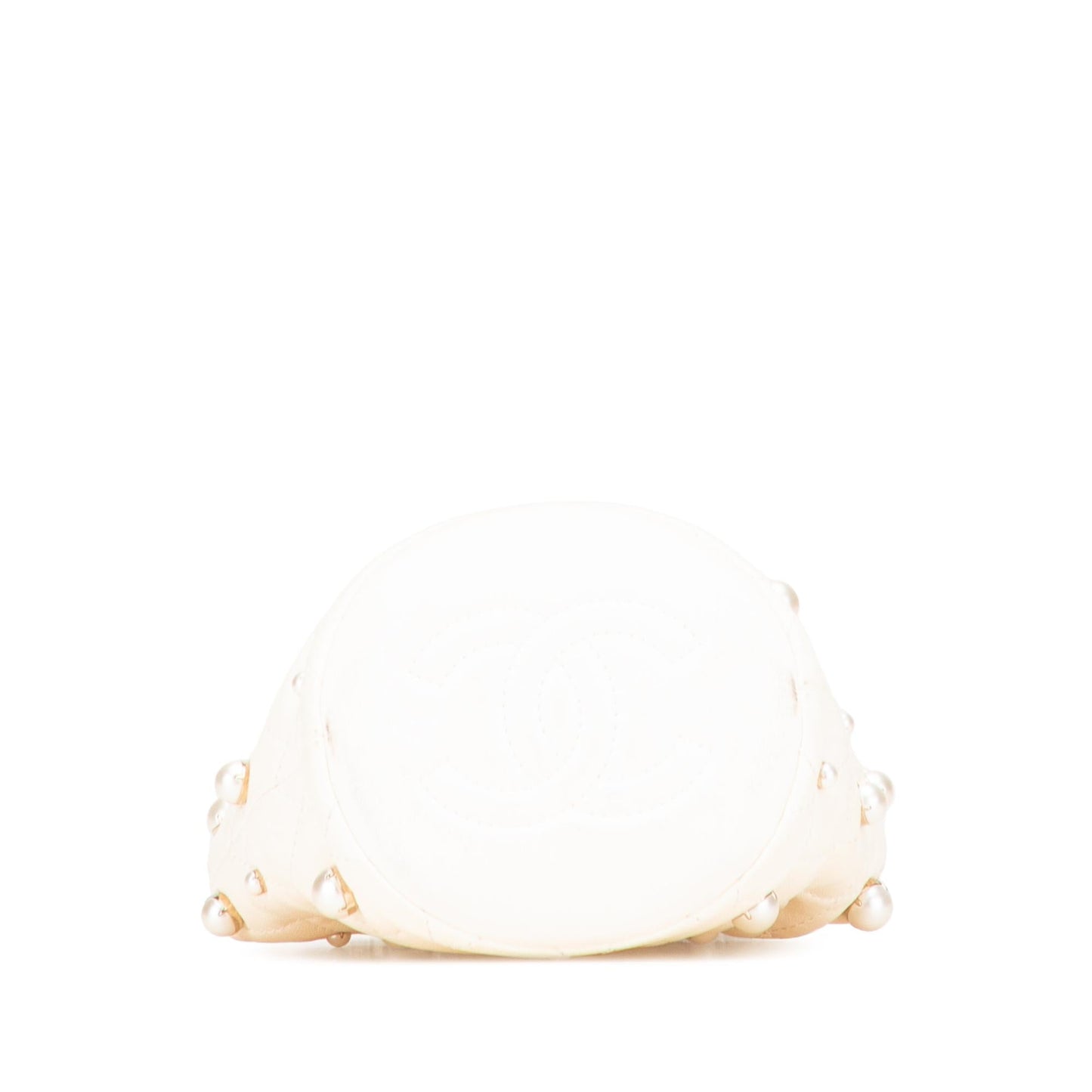 Chanel Mini Quilted Lambskin About Pearls Drawstring Bucket Bag