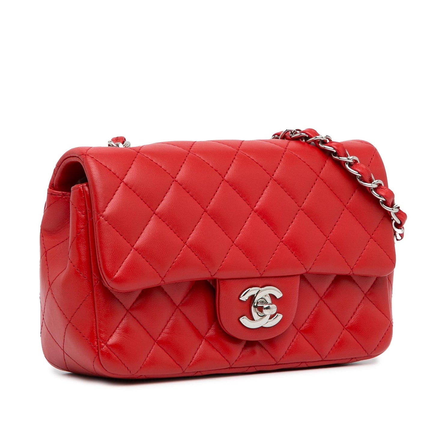 Chanel Mini Rectangular Classic Lambskin Single Flap (SHG-ibXR3K)