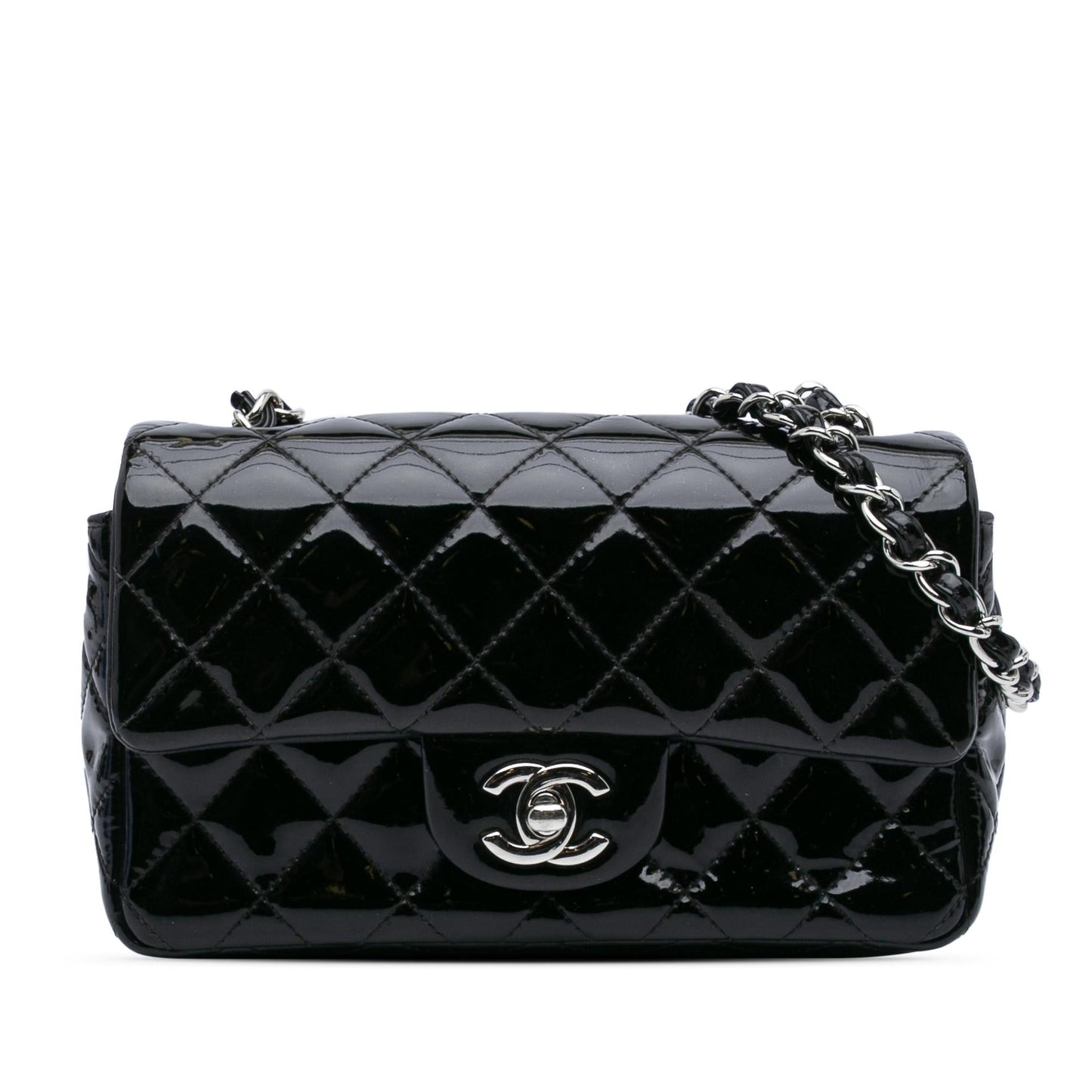 Chanel Mini Rectangular Classic Patent Single Flap
