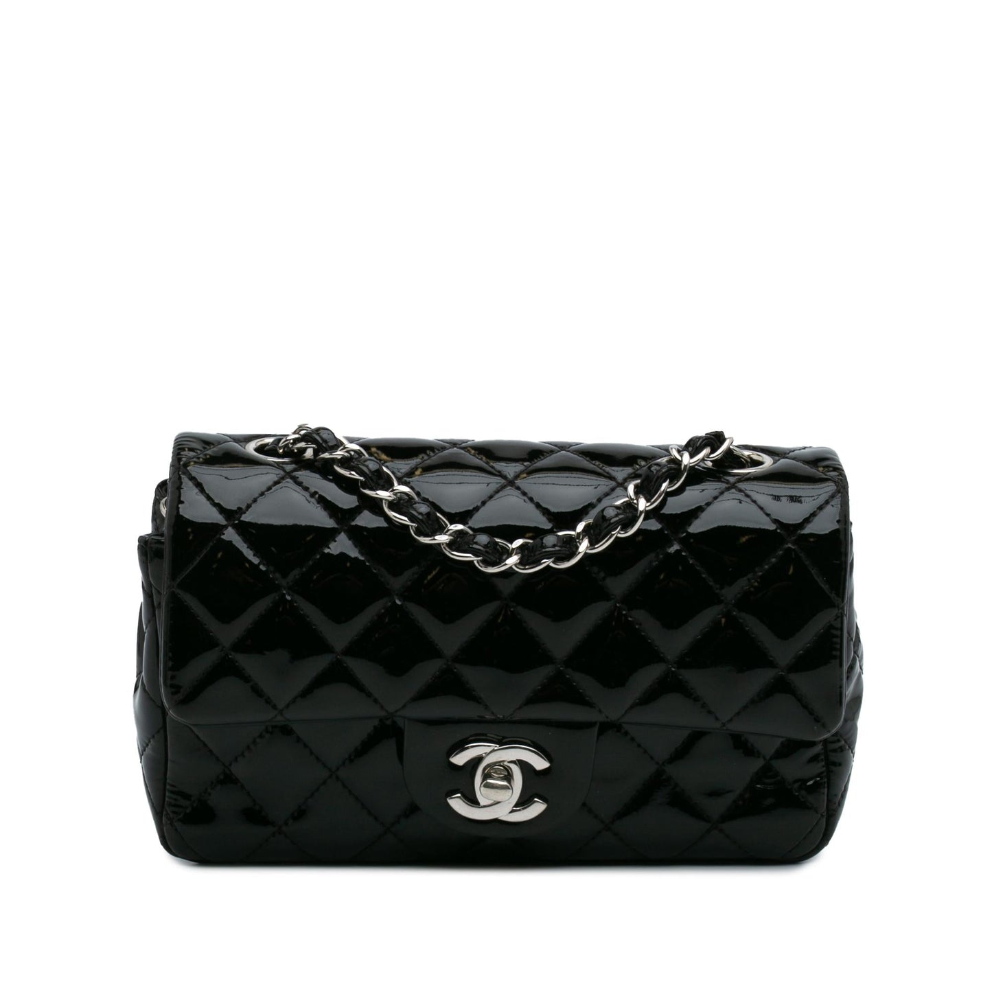 Chanel Mini Rectangular Classic Patent Single Flap