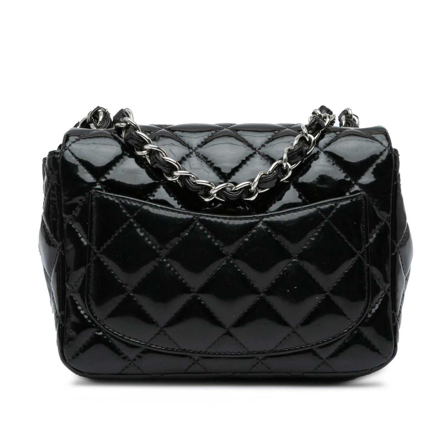 Chanel Mini Square Classic Patent Single Flap (SHG-vfasYd)