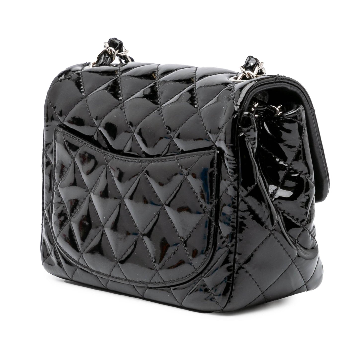 Chanel Mini Square Classic Patent Single Flap